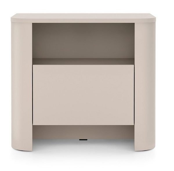 Κομοδίνο Bari Λευκό Kazmir 58x52x39cm