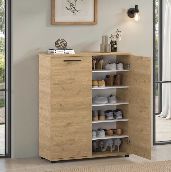 Παπουτσοθήκη ADR-520-FF Trendline Φυσικό Florida Δρυς 91x108x35cm - Image 2