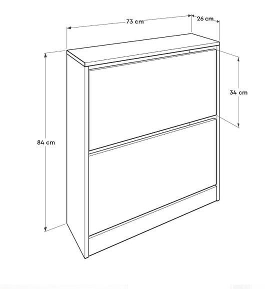 Παπουτσοθήκη SHC-520-BB Flat Λευκό 73x84x26cm (ΠxΥxΒ) - Image 5