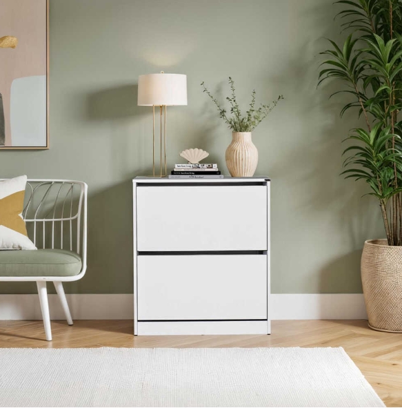 Παπουτσοθήκη SHC-520-BB Flat Λευκό 73x84x26cm (ΠxΥxΒ) - Image 3