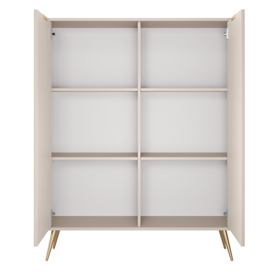 Μπουφές Lante μπεζ 113x134x38cm - Image 4