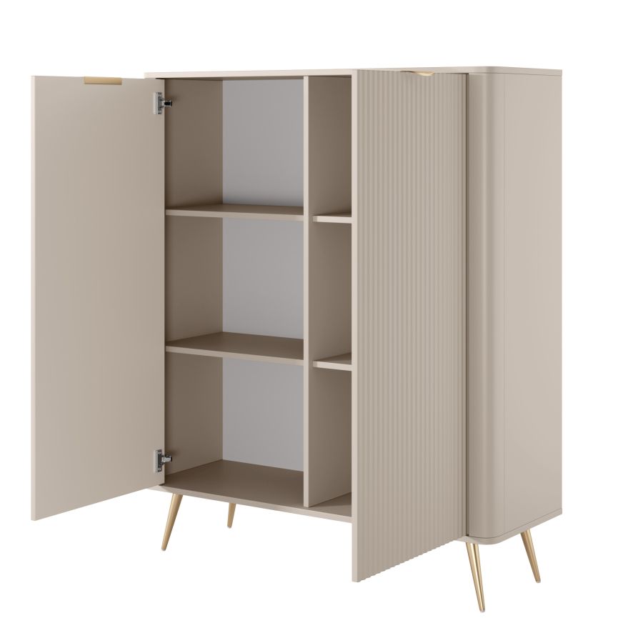 Μπουφές Lante μπεζ 113x134x38cm - Image 3