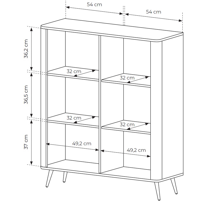Μπουφές Lante μπεζ 113x134x38cm - Image 6