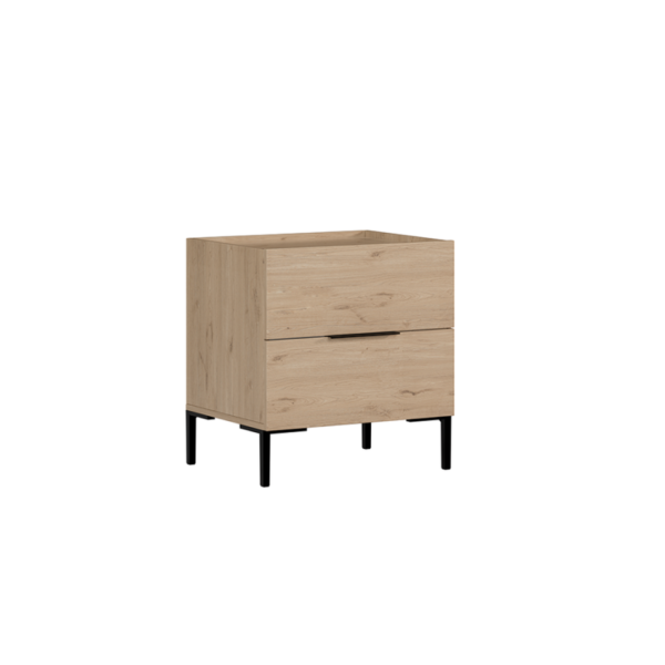 Κομοδίνο KMD-1720-FF Oryana Φυσικό Florida 55x59x44cm