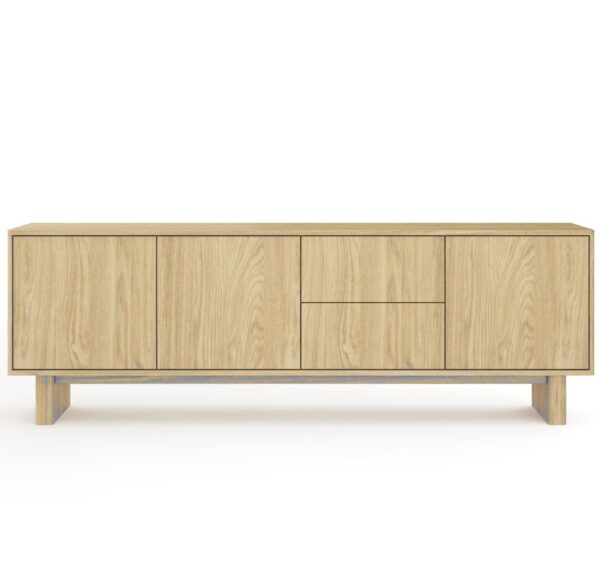 Έπιπλο τηλεόρασης NABU Φυσικό Βελανιδί 183x62x38cm