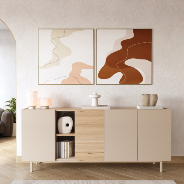 Μπουφές SEDRA Μπεζ 180x76x42cm