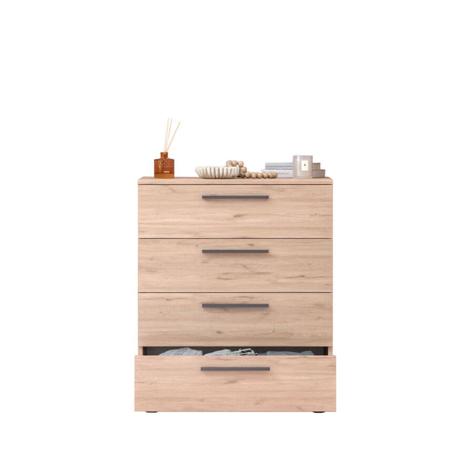 Συρταριέρα SFN-604-FF White Φυσικό Florida 65x78x41cm - Image 6