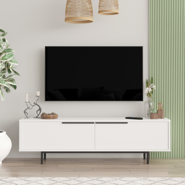 Έπιπλο Τηλεόρασης Ocean Λευκό 160x45x35cm