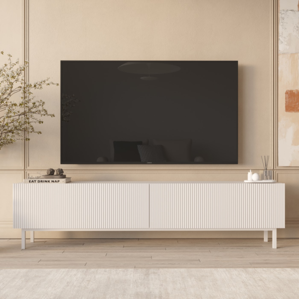 Έπιπλο Τηλεόρασης LN Λευκό 180x44x32cm